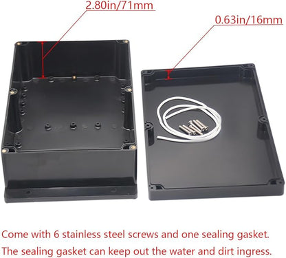 Project Box ABS Black Electrical Boxes IP65 Outdoor Waterproof Box Electronic - Image 5