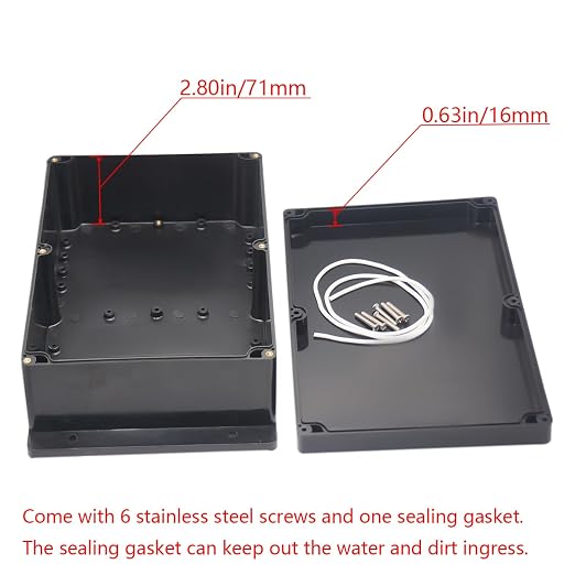 Junction Box IP65 Waterproof ABS Plastic Electrical Project Case Power Junction - Image 4