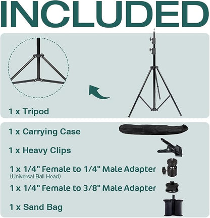 Kate Heavy Duty Light Stand for Photography, 8.5ft High Stable Photo Video - Image 2