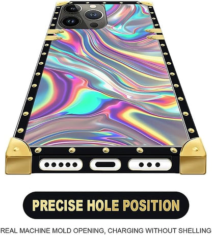 Compatible with iPhone 16 Pro Max Case, Holographic Abstract Iridescent - Image 5