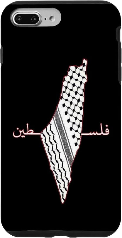 Keffiyeh Palestine Map Arabic Scarf Shemagh Palestinian Flag Case by Unknown