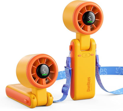 Diveblues Portable Handheld Turbo Fan, 5 Gear Wind, Battery Operated, 3 IN 1 by Diveblues