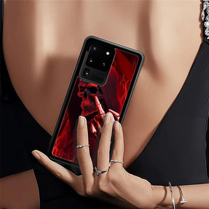 for Samsung Galaxy S20 Ultra Case, Gestures Funny Skull Pattern Graphic Design - Image 6
