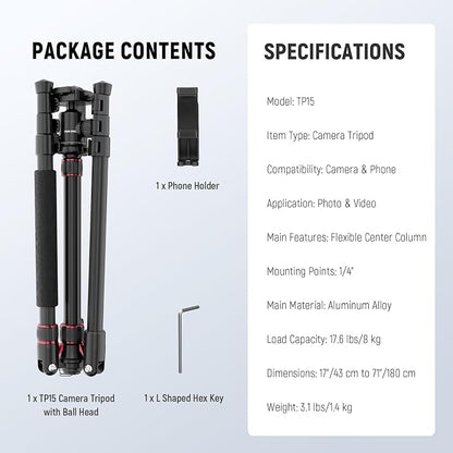 NEEWER Basics Camera Tripod Monopod - Image 9
