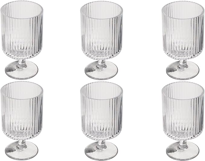 Mesa 10 oz Durable Acrylic Wine Glasses, Shatter-Resistant and Dishwasher-Safe by Unknown