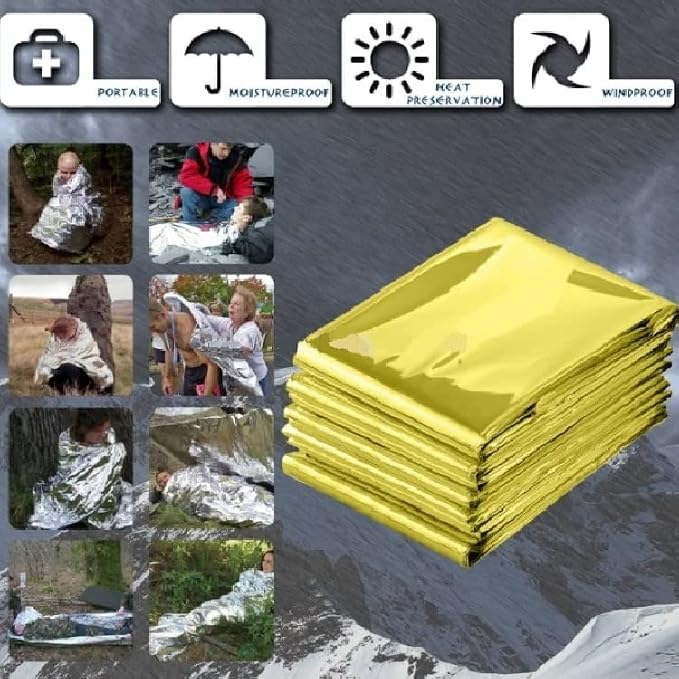 GALAXYLENSE Emergency Mylar Thermal Blanket - Image 5