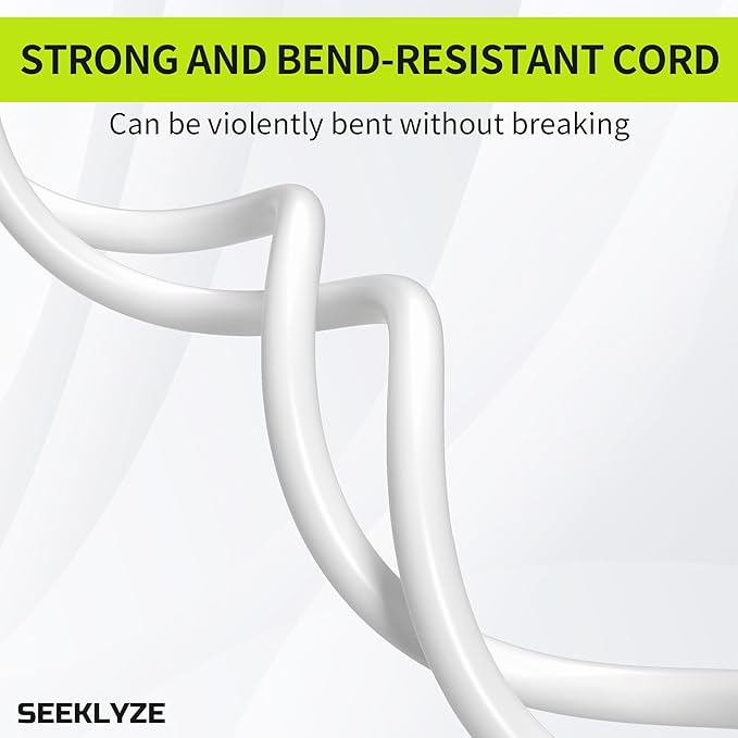 16/3 White Extension Cord 8 FT, Indoor Extension Cord - Image 5