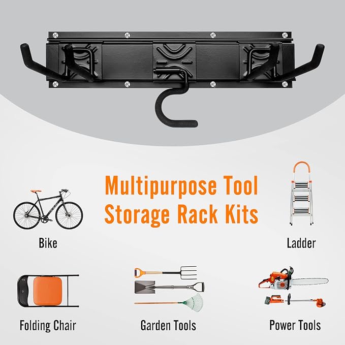 SMARTOLOGY Modular Heavy-Duty Steel Garage Tool Storage Rack - Image 5