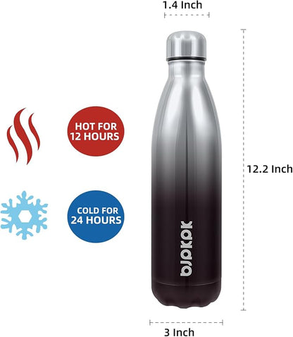 BJPKPK Stainless Steel Water Bottles 25oz Insulated Water Bottle Keep Cold And - Image 3