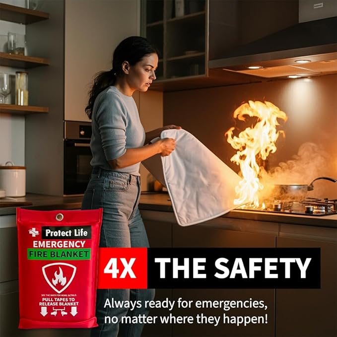 Protect Life Saving Emergency Fire Blankets 1 Pack - Image 2
