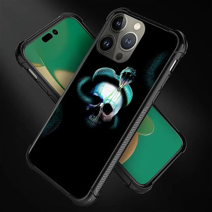 for iPhone 13 Pro Case, Skeleton Winding Snake Pattern Graphic Design Girl Boy - Image 5
