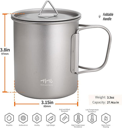 TiTo Titanium Cup Titanium Pot - Image 2