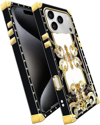 for iPhone 17 Pro Max Case Luxury Golden Decoration - Image 3