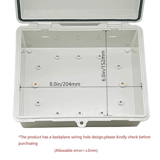 Zulkit 2pcs Junction Box ABS Plastic Dustproof Waterproof IP65 Electrical Boxes - Image 5