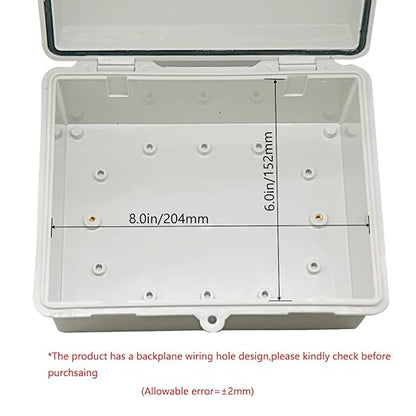 Zulkit 2pcs Junction Box ABS Plastic Dustproof Waterproof IP65 Electrical Boxes - Image 5