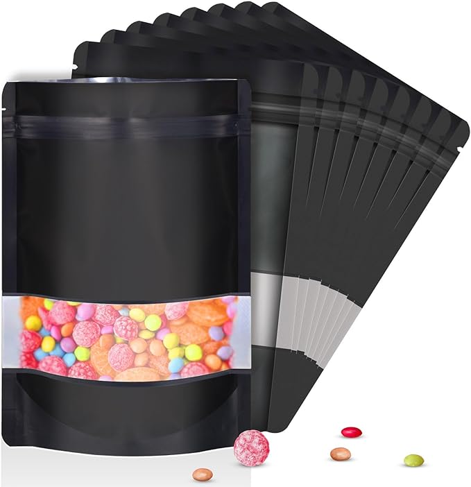 4"x6" 120pcs Mylar Bags for Food Storage, Smell Proof Bag by ODDIER
