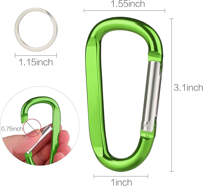 CampTek Carabiner Caribeaner Clip - Image 2