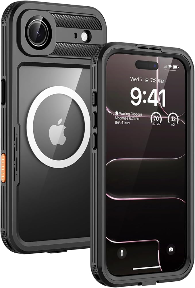Lanhiem Magnetic for iPhone Air Phone Case, IP68 Waterproof Dustproof Phone Case by LanhiemHome