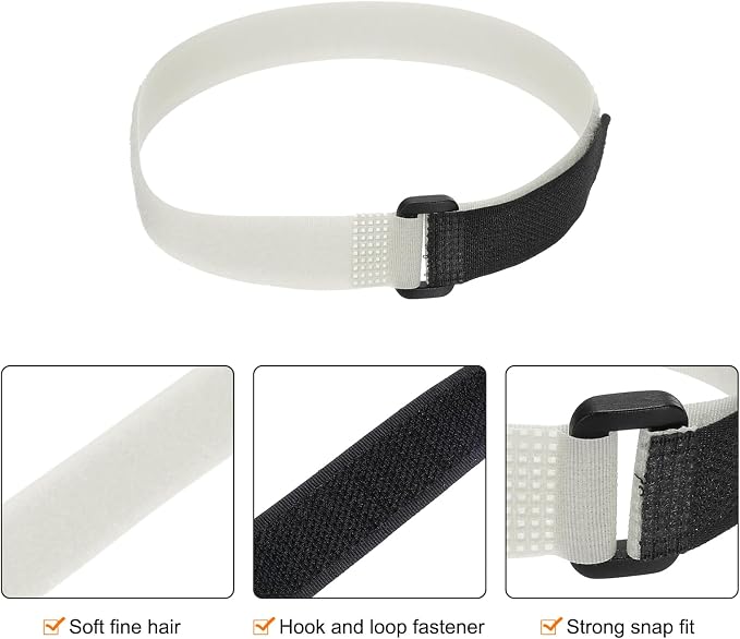 MECCANIXITY 5Pcs Reusable Battery Tie Down Straps, 0.8x20" Grey Nylon - Image 3
