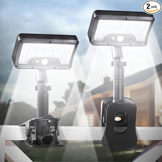 Clip On Solar Lights Outdoor by SunlightEncounter