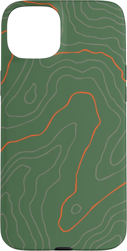 Backcountry Topo Guide Orange Lines Topographical Map Case by Unknown