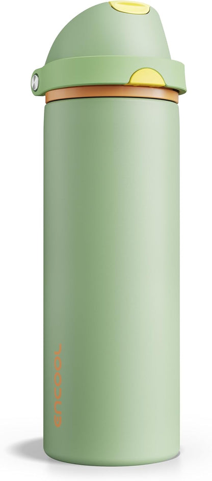 Insulated Water Bottle with Straw by ENCOOL