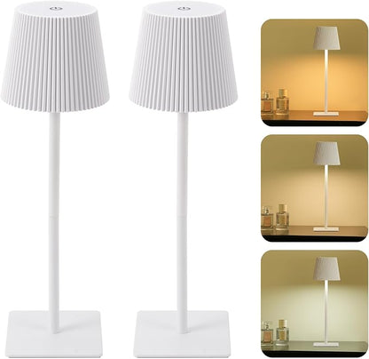 LUTEC 4 Pack Cordless Table Lamp, 6000mAh Rechargeable Battery Operated Desk - Image 8