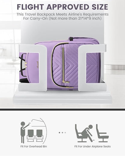 LOVEVOOK Laptop Backpack for Women, Travel Computer Work Bags - Image 8