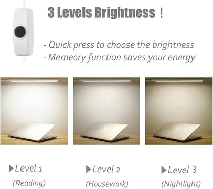 ASOKO Under Cabinet Led Lighting, 12 Inch Light Strip Bar, Daylight White 5000K - Image 5