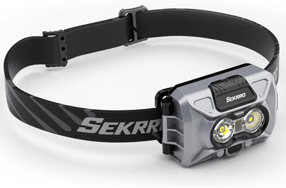 Sekrro F8 Headlamp Rechargeable, 800 Lumen Super Bright LED Head Lamp, IP67 by Sekrro