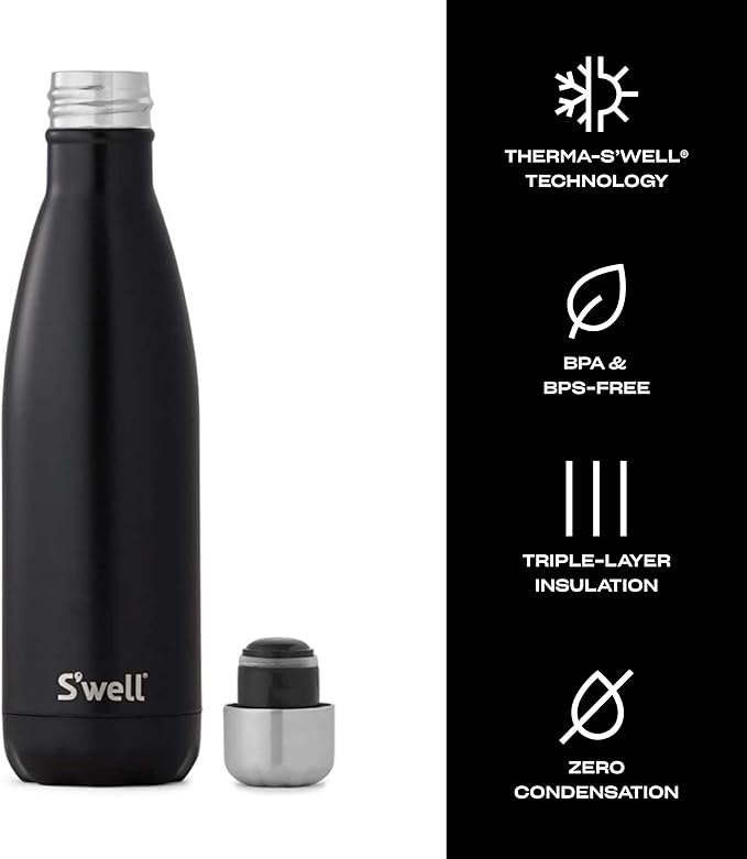 S’well Stainless Steel 17oz Water Bottle, London Chimney Design, Triple-Layer - Image 4