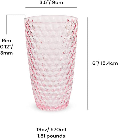 BELLAFORTE Shatterproof Tritan Plastic Tall Tumbler, 19oz - Image 7
