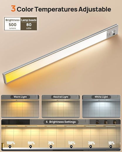 Under Cabinet Lighting Wireless, 16 inch LED Motion Sensor Light Indoor - Image 6