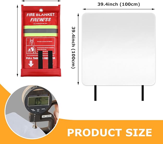 Emergency Fire Blanket, Flame Retardant Fire Blankets Emergency - Image 2