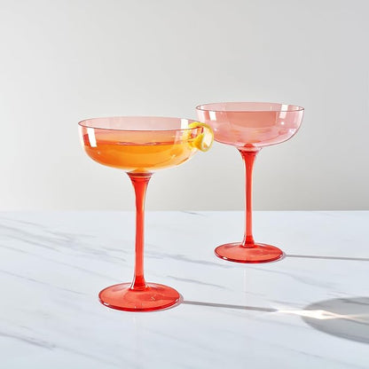 Acrylic Shatterproof Martini, Champagne & Cocktail Unbreakable Glasses | Set of - Image 3