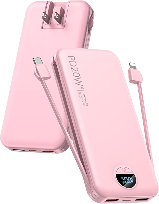 Portable Charger, 10000mAh PD20W Fast Charging Power Bank by CITICR