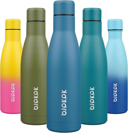 BJPKPK 17oz Insulated Water Bottles Stainless Steel Sports Water Bottles Keep by BJPKPK
