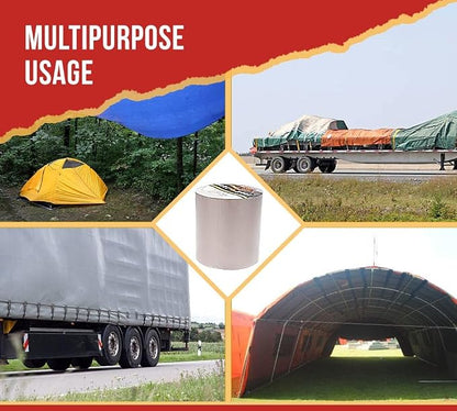 Mytee Products 8.8 oz Waterproof White Vinyl Tarp Repair Tape 6 Inch x 50 FT - Image 5