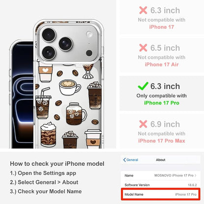 MOSNOVO for iPhone 17 Pro Case | Military Grade 6.6ft Drop Tested | Camera - Image 2