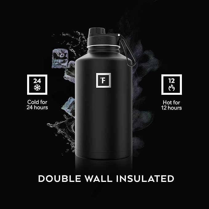 IRON °FLASK Camping & Hiking Hydration Flask - 64 oz Bubble Gum - Image 4