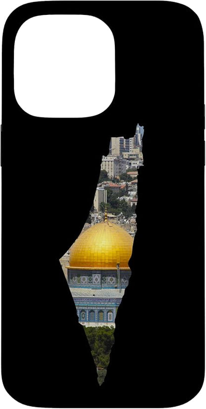 Palestinian Map Al Aqsa Jerusalem in Palestine Case by Unknown