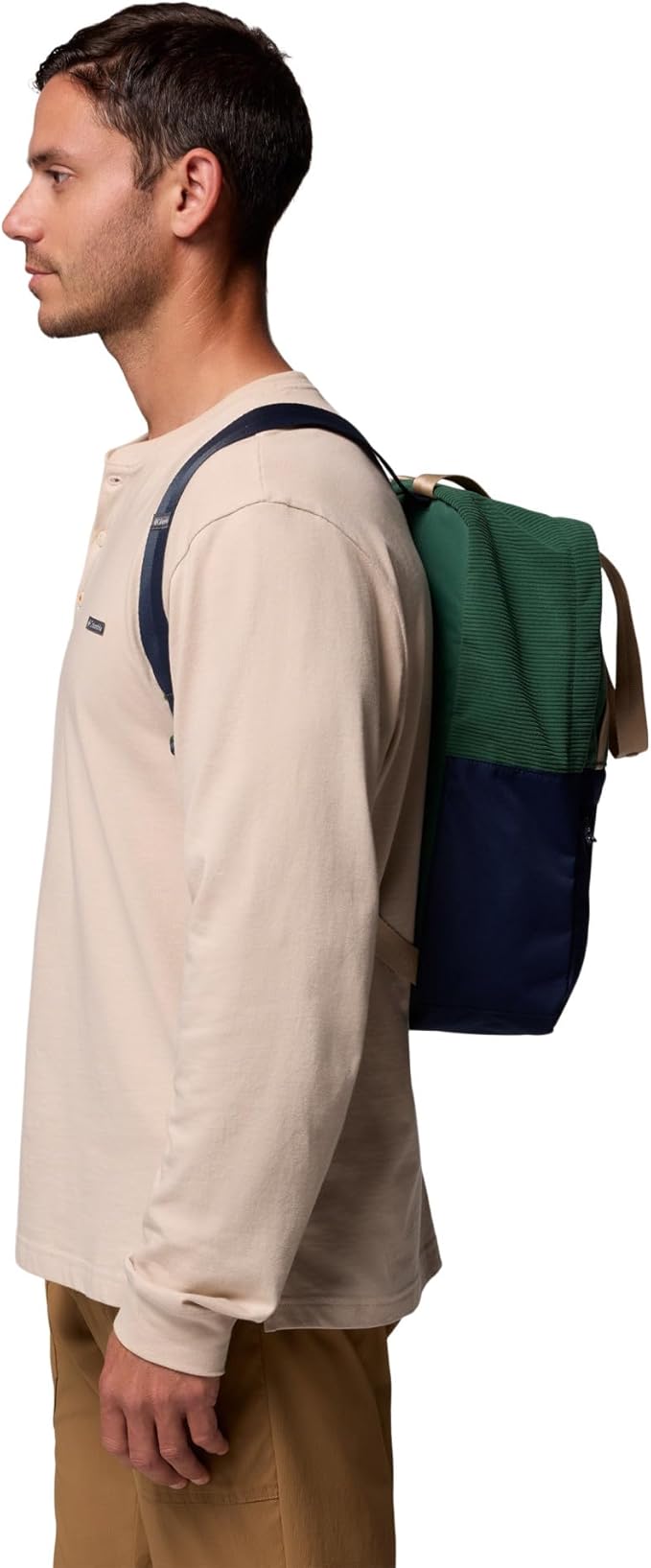 Columbia Unisex Trail Traveler 18L Backpack, Rain Forest/Collegiate Navy - Image 3