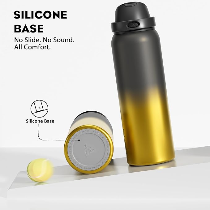 POWCAN 40 oz Insulated Water Bottle: 2-in-1 Push-Button Spout & Quick-Flip - Image 6
