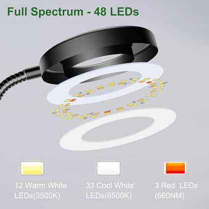 Wolezek 2 in 1 Grow Lights for Indoor Plants, 3 Colors Plant Lights - Image 4