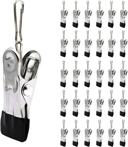 30PCS Small Clothes Pin with Hook by BERYLER