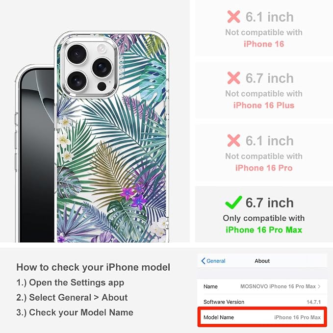 MOSNOVO Case for iPhone 16 Pro Max - Image 2