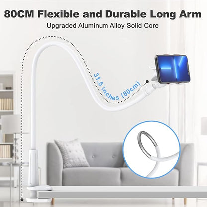 Gooseneck Cell Phone Holder, Universal 360 Flexible Phone Stand Lazy Bracket - Image 2