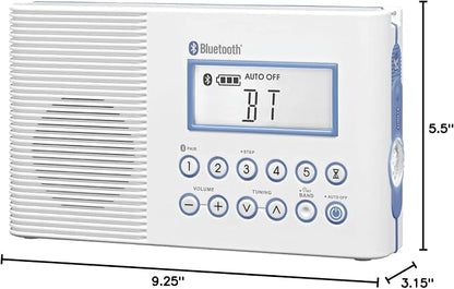 Sangean H202 AM/FM Weather Alert Waterproof Shower Radio - Image 8
