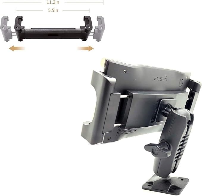Heavy Duty Tablet GPS Smartphone AMPS Drill Base Dash ELD Mount - Image 3