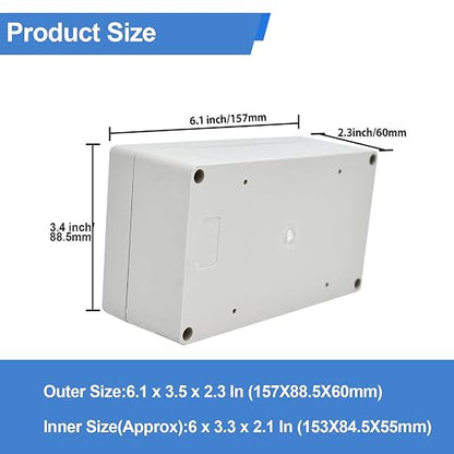 Plastic Junction Box, Nineleaf IP67 Plastic Electrical Project Case, Waterproof - Image 4